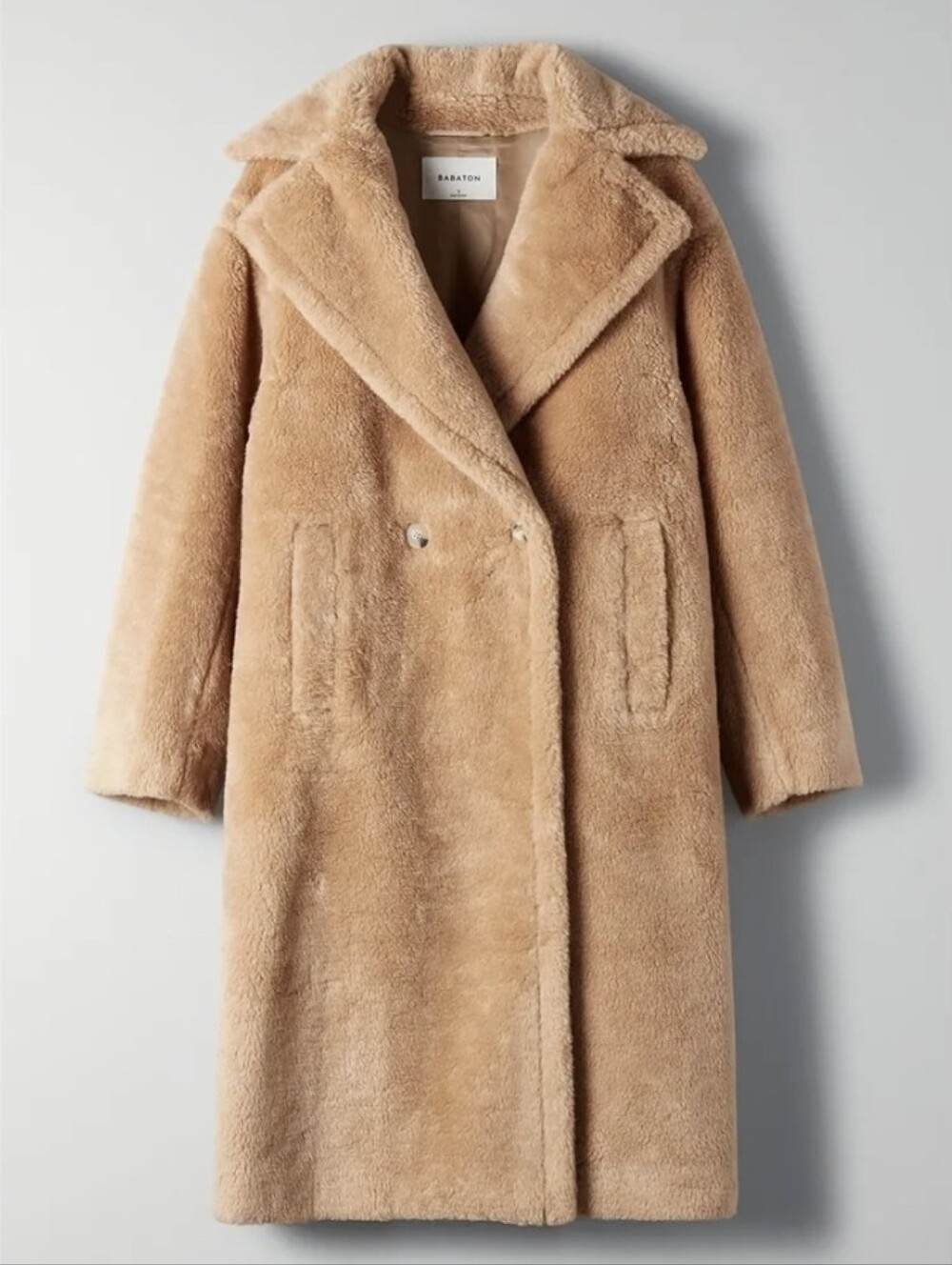Babaton Teddy Coat, Large, Brown